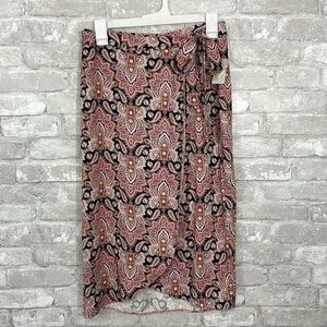 Maurices Paisley Print Wrap Skirt